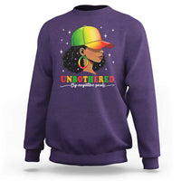 Afro African American Sweatshirt Unbothered By Negative Souls Black Sassy Queen