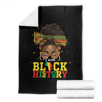 Black History Month Throw Blanket Messy Pun Afro African American