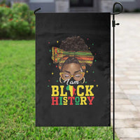 Black History Month Garden Flag Messy Pun Afro African American