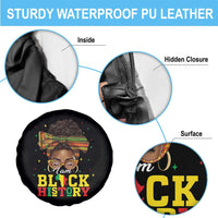 Black History Month Spare Tire Cover Messy Pun Afro African American