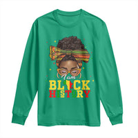 Black History Month Long Sleeve Shirt Messy Pun Afro African American
