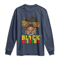 Black History Month Long Sleeve Shirt Messy Pun Afro African American