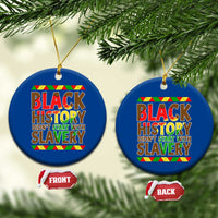 Black History Month Ceramic Ornament Black History Month Didn't Start With Slavery