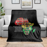 Black History Teacher Throw Blanket Black History Honoring The Past Inspiring The Future