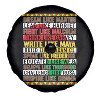 Black History Month Spare Tire Cover Dream Like Martin Lead Like Harriet