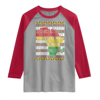 Black History Month Raglan Shirt Dream Like Martin Lead Like Harriet