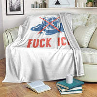 Ice Cube Anti ICE Immigration Human Rights Meme Throw Blanket