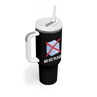 No Ice Please Tumbler With Handle Ice Cube Anti ICE Deportation Human Rights Protest
