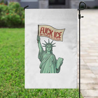 Fck Ice No Human Is Illegal Garden Flag Statue of Liberty Anti ICE Immigration Human Rights Protest