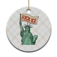 Fck Ice No Human Is Illegal Ceramic Ornament Statue of Liberty Anti ICE Immigration Human Rights Protest