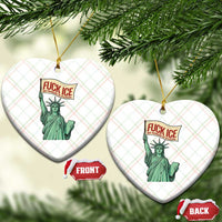Fck Ice No Human Is Illegal Ceramic Ornament Statue of Liberty Anti ICE Immigration Human Rights Protest