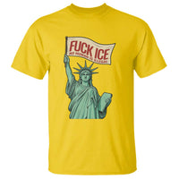 Fck Ice No Human Is Illegal T Shirt Statue of Liberty Anti ICE Immigration Human Rights Protest
