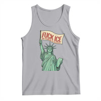 Fck Ice No Human Is Illegal Tank Top Statue of Liberty Anti ICE Immigration Human Rights Protest