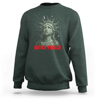 No Ice Please Sweatshirt Statue of Liberty Crying Anti ICE Deportation Human Rights