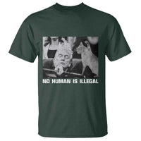 No Human Is Illegal T Shirt Funny Cat Anti ICE Meme