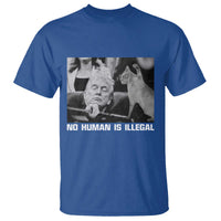 No Human Is Illegal T Shirt Funny Cat Anti ICE Meme