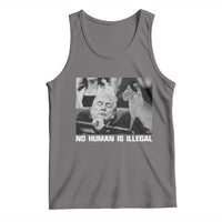 No Human Is Illegal Tank Top Funny Cat Anti ICE Meme
