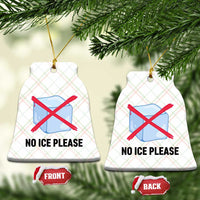 No Ice Please Ceramic Ornament Subtle Anti ICE Deportation Human Rights