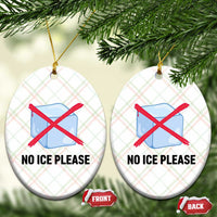No Ice Please Ceramic Ornament Subtle Anti ICE Deportation Human Rights