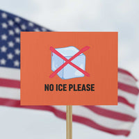 No Ice Please Protest Sign Subtle Anti ICE Deportation Human Rights