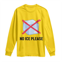 No Ice Please Long Sleeve Shirt Subtle Anti ICE Deportation Human Rights