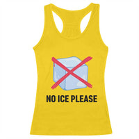No Ice Please Racerback Tank Top Subtle Anti ICE Deportation Human Rights