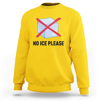 No Ice Please Sweatshirt Subtle Anti ICE Deportation Human Rights