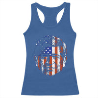 Cesar Chavez Racerback Tank Top Hispanic Heritage Month American Flag Portrait
