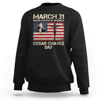 Cesar Chavez March 31 Celebration Sweatshirt Christian American Flag Religious