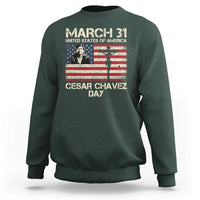 Cesar Chavez March 31 Celebration Sweatshirt Christian American Flag Religious