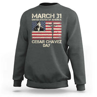 Cesar Chavez March 31 Celebration Sweatshirt Christian American Flag Religious