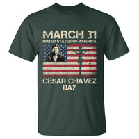 Cesar Chavez March 31 Celebration T Shirt Christian American Flag Religious