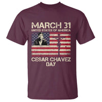 Cesar Chavez March 31 Celebration T Shirt Christian American Flag Religious