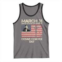 Cesar Chavez March 31 Celebration Tank Top Christian American Flag Religious