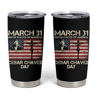 Cesar Chavez March 31 Celebration Tumbler Cup Christian American Flag Religious