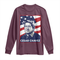 Cesar Chavez Long Sleeve Shirt Labor Leader Mexican American Pride