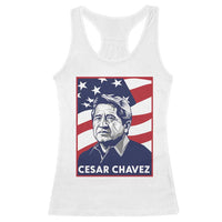Cesar Chavez Racerback Tank Top Labor Leader Mexican American Pride