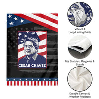 Cesar Chavez Garden Flag Labor Leader Mexican American Pride