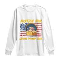 Justice For Lemon Pound Cake Long Sleeve Shirt Funny US Flag Cake Parody Rap Free Speech