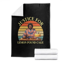 Justice For Lemon Pound Cake Throw Blanket Retro Rap Free Speech