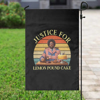 Justice For Lemon Pound Cake Garden Flag Retro Rap Free Speech