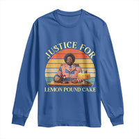 Justice For Lemon Pound Cake Long Sleeve Shirt Retro Rap Free Speech