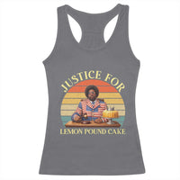 Justice For Lemon Pound Cake Racerback Tank Top Retro Rap Free Speech
