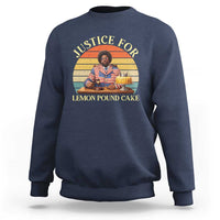 Justice For Lemon Pound Cake Sweatshirt Retro Rap Free Speech
