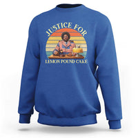 Justice For Lemon Pound Cake Sweatshirt Retro Rap Free Speech