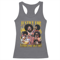 Justice For Lemon Pound Cake Bootleg Graphic Racerback Tank Top Retro Rap Free Speech