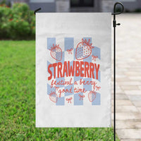 Strawberry Festival Garden Flag 1968 A Berry Good Time Summer