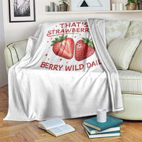 That’s Strawberries Throw Blanket Summer Fruit Festival