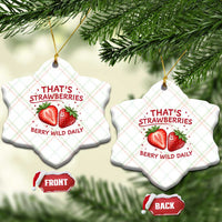 That’s Strawberries Ceramic Ornament Summer Fruit Festival