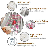 Strawberry Festival Throw Blanket Summer Fruit Vibes